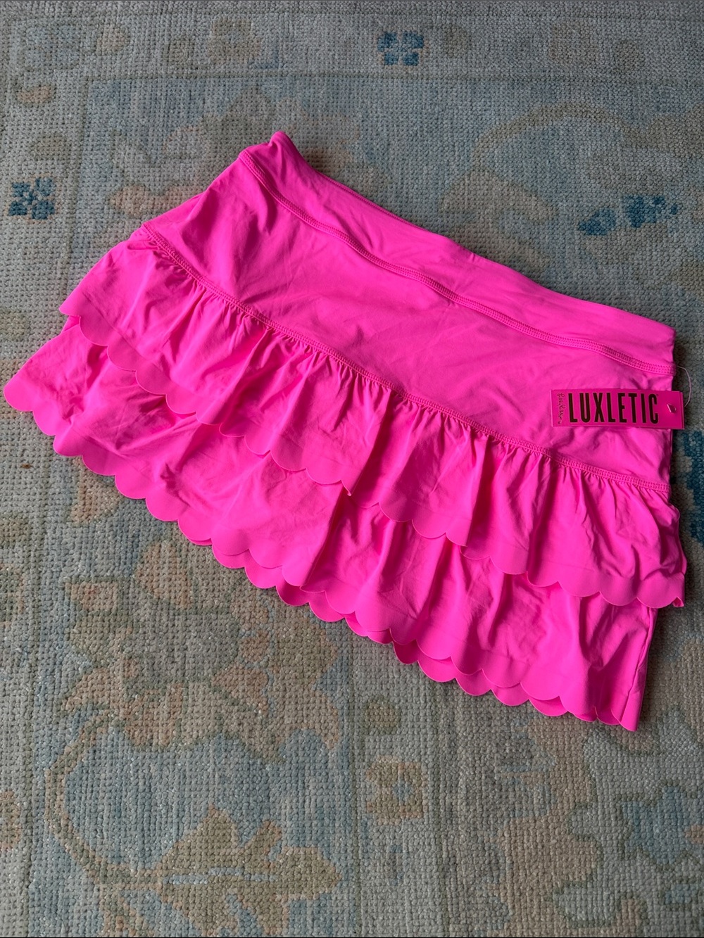 Lilly Pulitzer Neon Pink Ruffle Skort